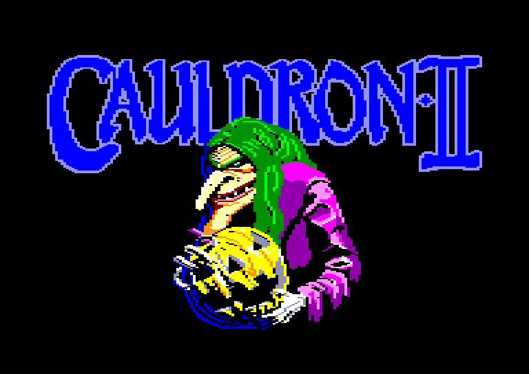 screenshot of the Amstrad CPC game Cauldron II by GameBase CPC