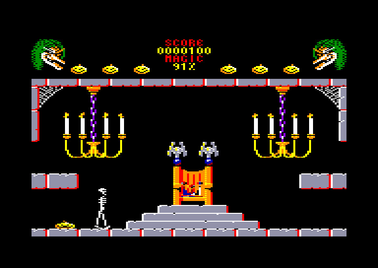 screenshot of the Amstrad CPC game Cauldron II by GameBase CPC