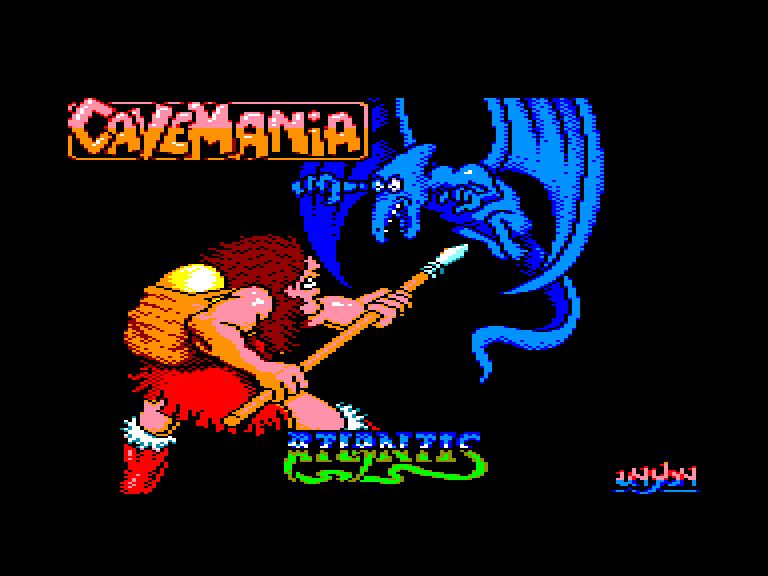 screenshot of the Amstrad CPC game Cavemania by GameBase CPC