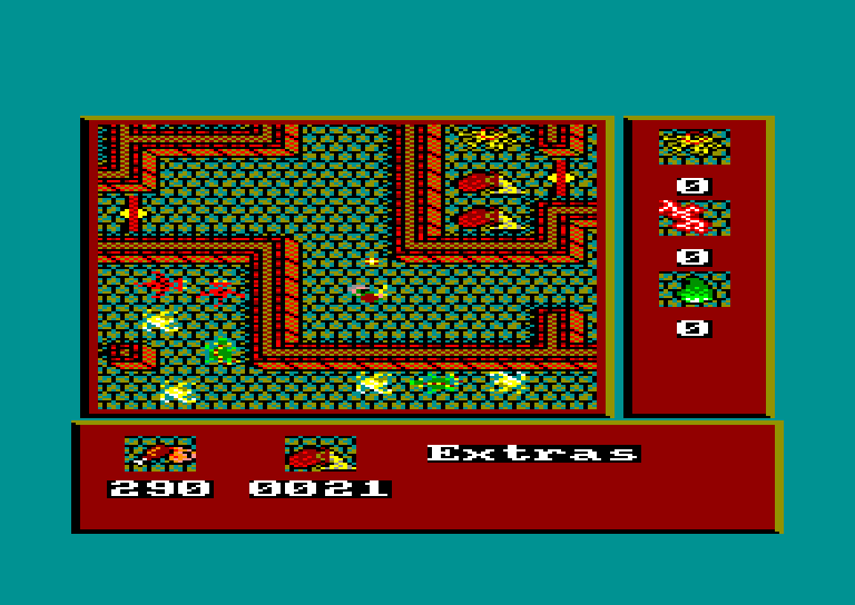 screenshot of the Amstrad CPC game Caves of Horwar (the) by GameBase CPC