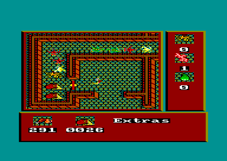 screenshot of the Amstrad CPC game Caves of Horwar (the) by GameBase CPC