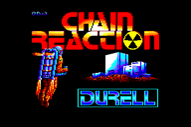 screenshot of the Amstrad CPC game Chain Reaction
