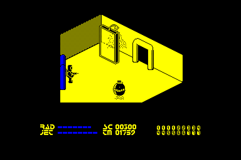 screenshot of the Amstrad CPC game Chain Reaction by GameBase CPC