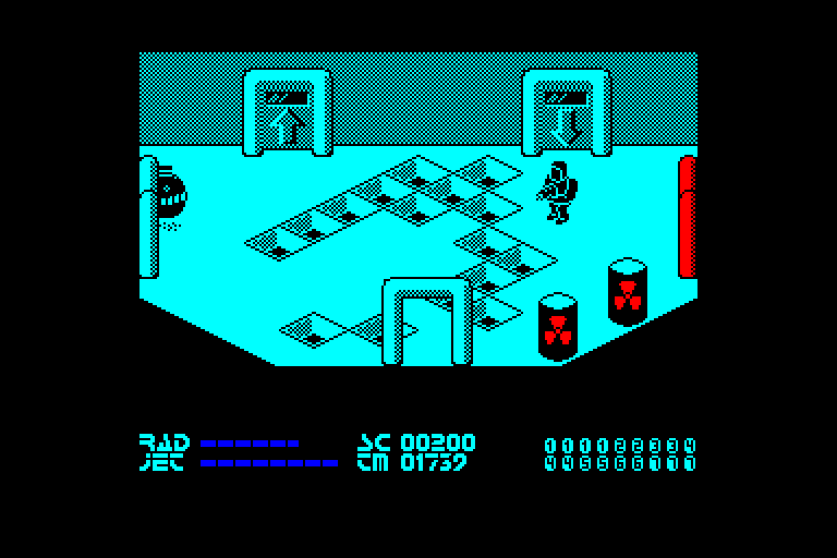 screenshot of the Amstrad CPC game Chain Reaction by GameBase CPC