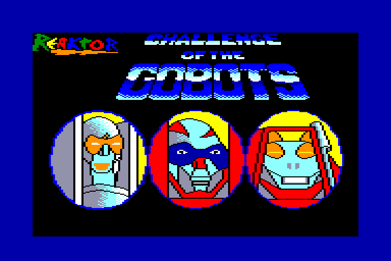 screenshot of the Amstrad CPC game Challenge of the Gobots by GameBase CPC