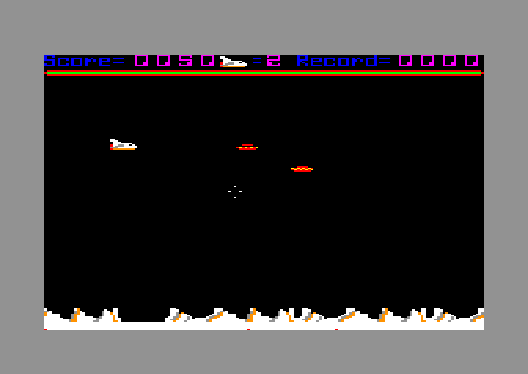 screenshot of the Amstrad CPC game Challenger 2014 by GameBase CPC