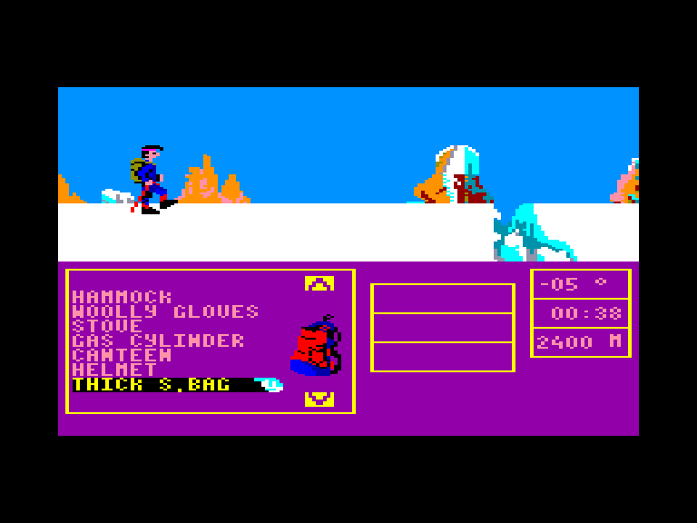 screenshot of the Amstrad CPC game Bivouac by GameBase CPC