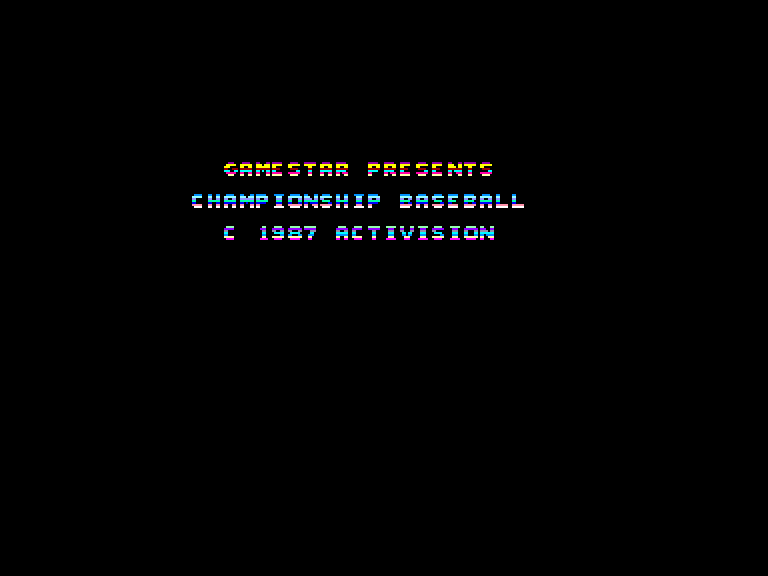 screenshot of the Amstrad CPC game Gba championship baseball by GameBase CPC