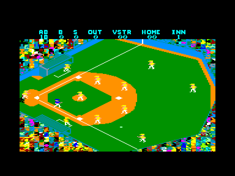 screenshot of the Amstrad CPC game Gba championship baseball by GameBase CPC