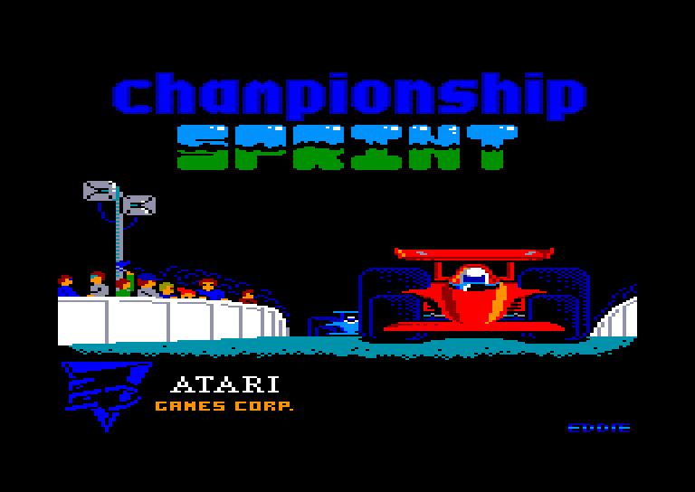 screenshot of the Amstrad CPC game Championship sprint by GameBase CPC