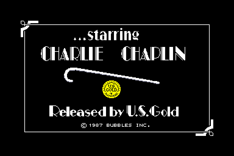 screenshot of the Amstrad CPC game Charlie Chaplin by GameBase CPC