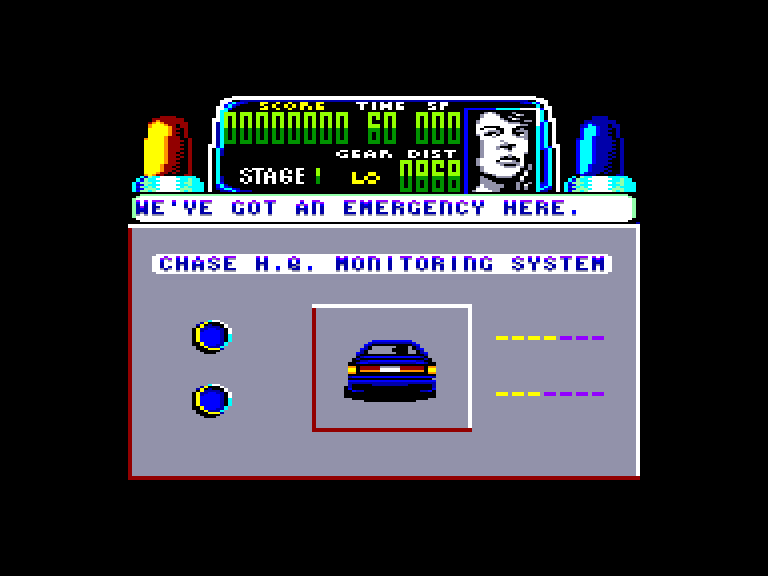 screenshot of the Amstrad CPC game Chase H.Q. by GameBase CPC
