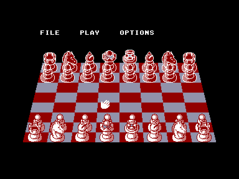 screenshot of the Amstrad CPC game Chessmaster 2000 (the) by GameBase CPC