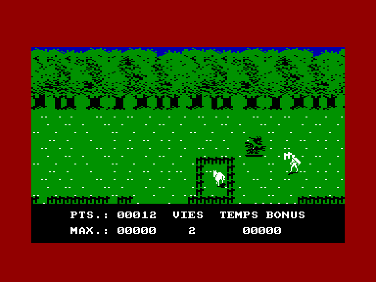 screenshot of the Amstrad CPC game Chevalier Blanc (le) by GameBase CPC