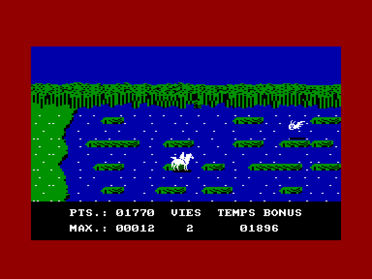 screenshot of the Amstrad CPC game Chevalier Blanc (le) by GameBase CPC