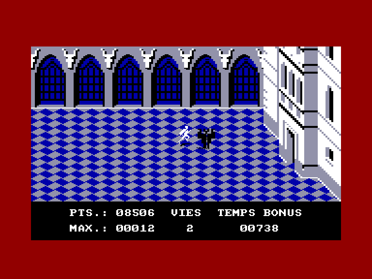 screenshot of the Amstrad CPC game Chevalier Blanc (le) by GameBase CPC