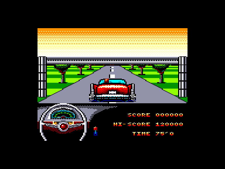 screenshot of the Amstrad CPC game Chevy chase by GameBase CPC