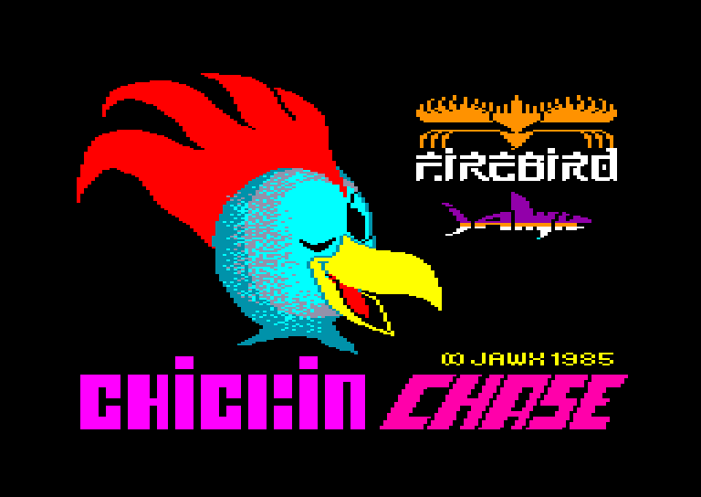 screenshot of the Amstrad CPC game Chickin chase by GameBase CPC