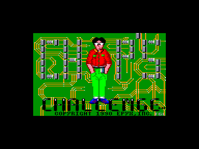 screenshot of the Amstrad CPC game Chip's challenge by GameBase CPC