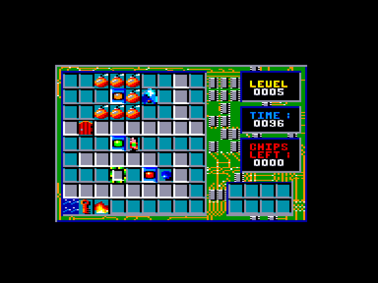 screenshot of the Amstrad CPC game Chip's challenge by GameBase CPC