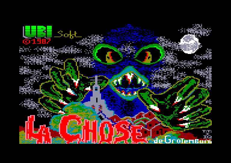 screenshot of the Amstrad CPC game Chose de Grotemburg (la) by GameBase CPC