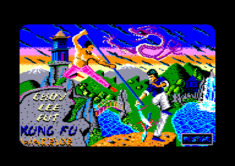 screenshot of the Amstrad CPC game Choy Lee Fut Kung Fu Warrior by GameBase CPC