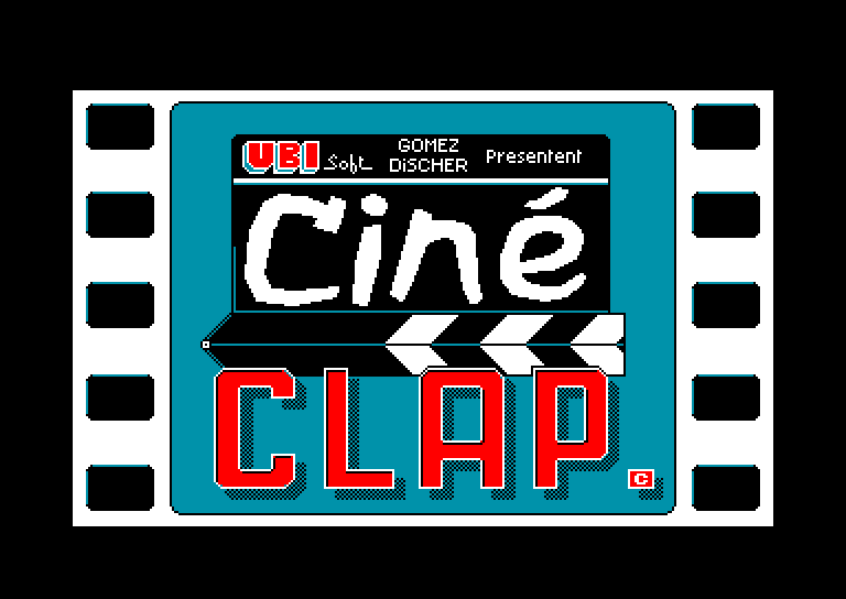 screenshot of the Amstrad CPC game Cine clap by GameBase CPC