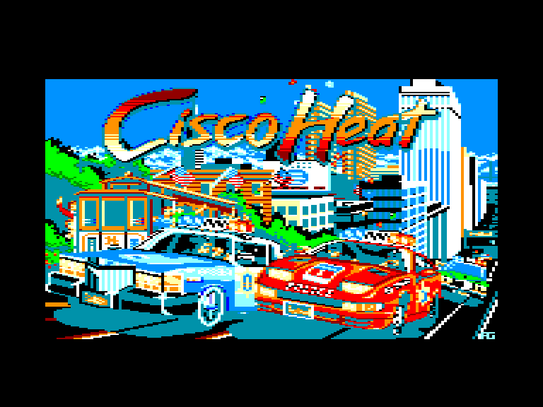 screenshot of the Amstrad CPC game Cisco Heat by GameBase CPC