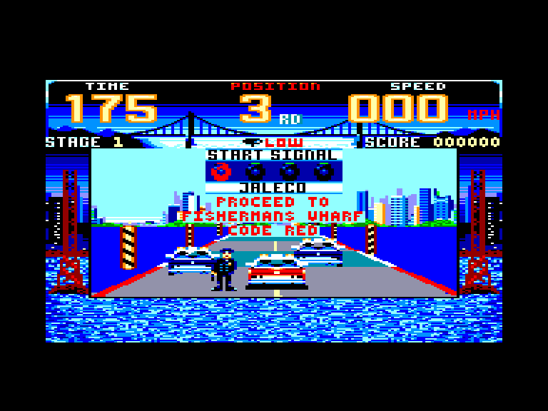 screenshot of the Amstrad CPC game Cisco Heat by GameBase CPC