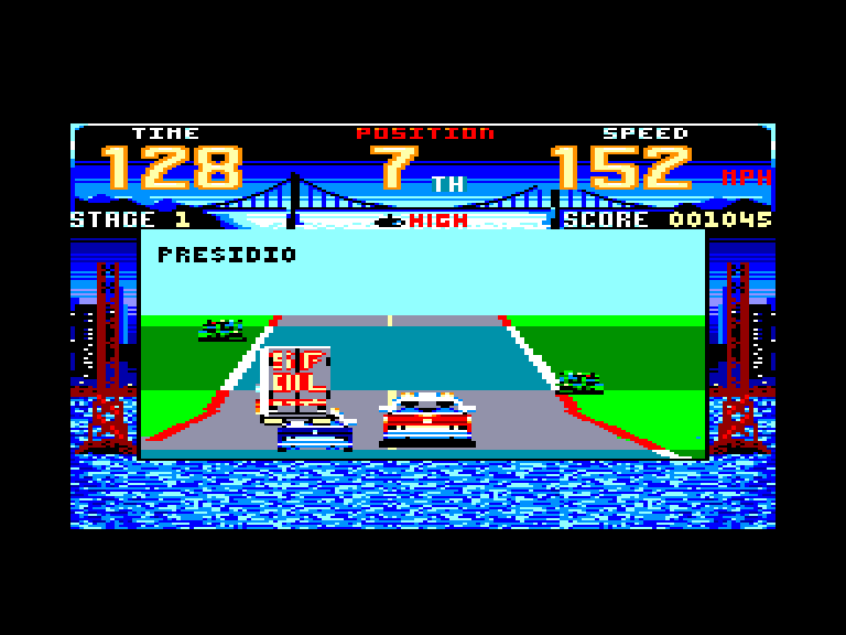 screenshot of the Amstrad CPC game Cisco Heat by GameBase CPC