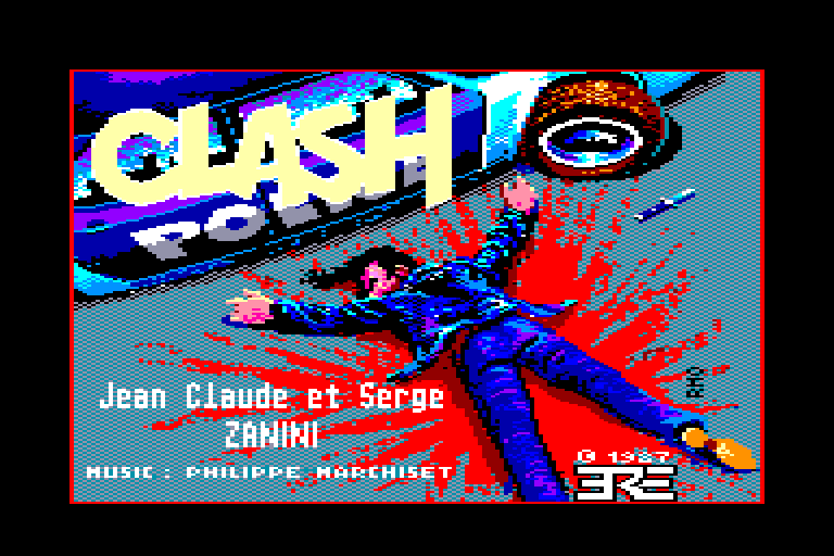 screenshot of the Amstrad CPC game Clash by GameBase CPC