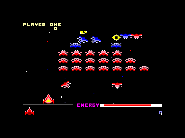 screenshot of the Amstrad CPC game Classic axiens by GameBase CPC