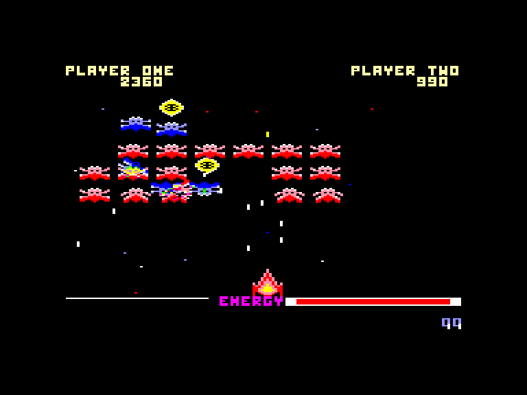 screenshot of the Amstrad CPC game Classic axiens by GameBase CPC