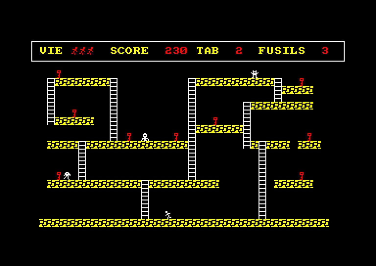 screenshot of the Amstrad CPC game Classic Runner by GameBase CPC