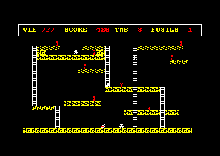 screenshot of the Amstrad CPC game Classic Runner by GameBase CPC