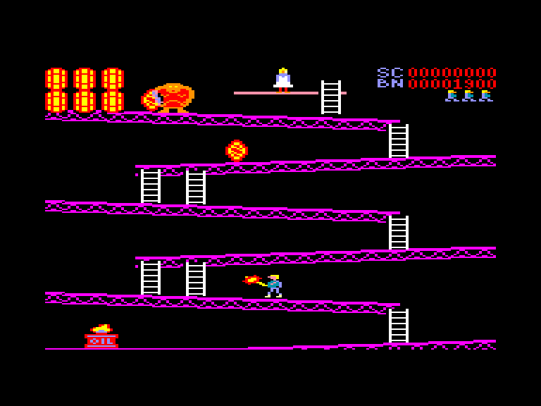 screenshot of the Amstrad CPC game Climb-It by GameBase CPC