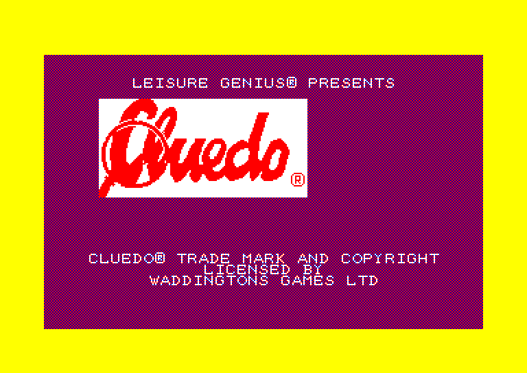 screenshot of the Amstrad CPC game Cluedo by GameBase CPC