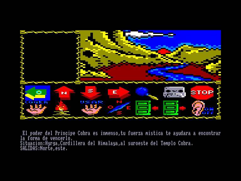 screenshot of the Amstrad CPC game Cobra's Arc by GameBase CPC