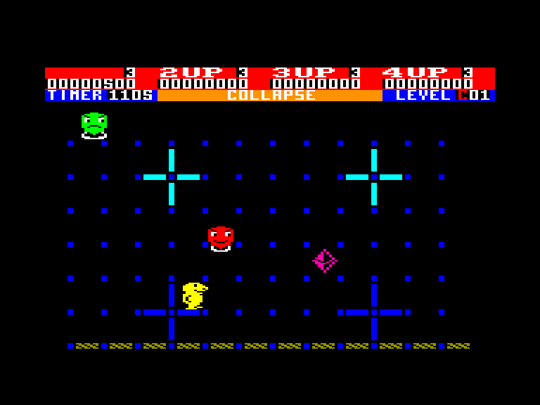 screenshot of the Amstrad CPC game Collapse by GameBase CPC