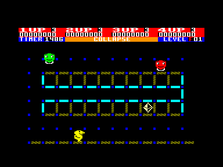 screenshot of the Amstrad CPC game Collapse by GameBase CPC