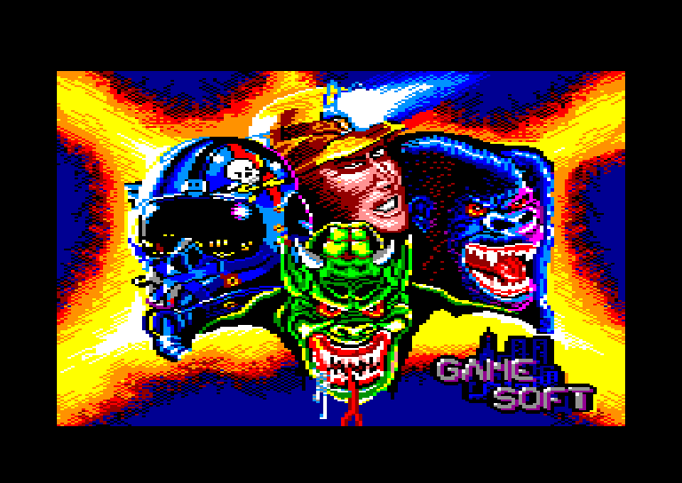 screenshot of the Amstrad CPC game Comando quatro by GameBase CPC