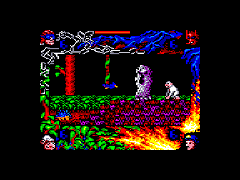 screenshot of the Amstrad CPC game Comando quatro by GameBase CPC