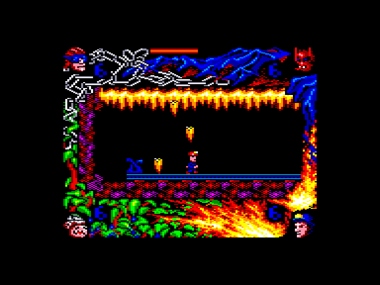screenshot of the Amstrad CPC game Comando quatro by GameBase CPC