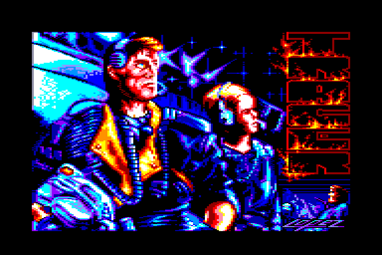 screenshot of the Amstrad CPC game Comando Tracer by GameBase CPC