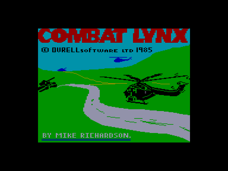 screenshot of the Amstrad CPC game Combat lynx