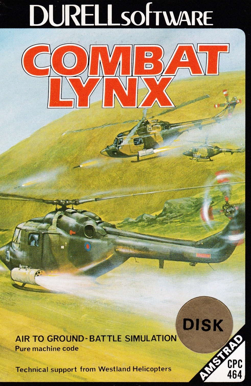 cover of the Amstrad CPC game Combat Lynx  by GameBase CPC