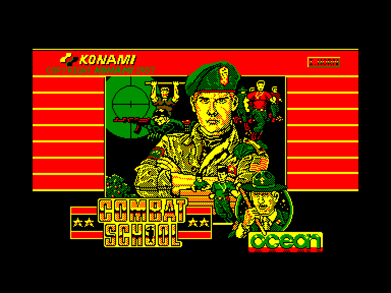 screenshot of the Amstrad CPC game Combat school by GameBase CPC