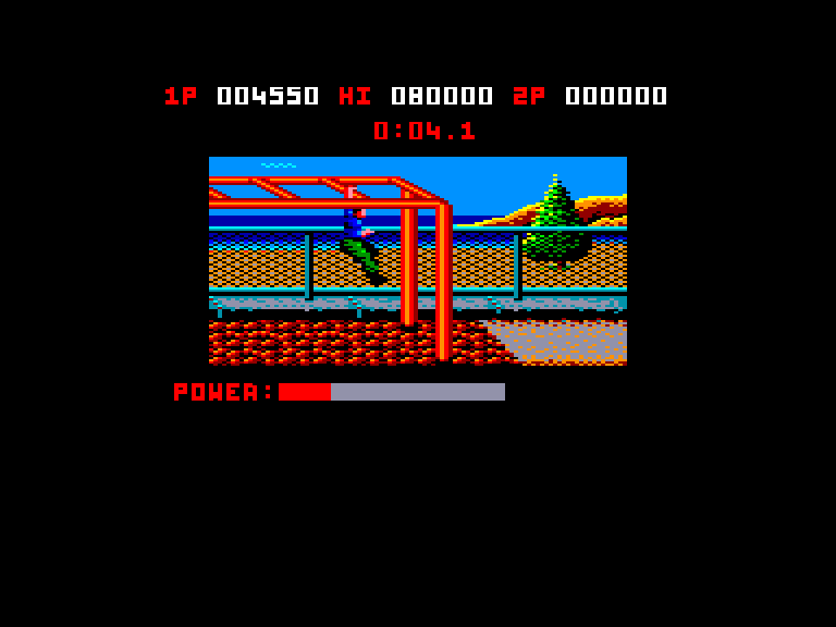 screenshot of the Amstrad CPC game Combat school by GameBase CPC