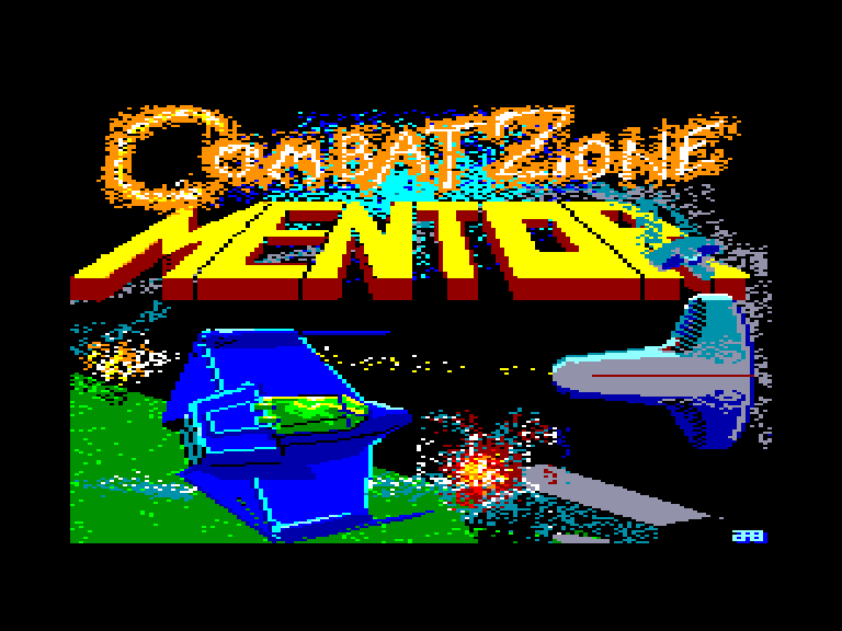 screenshot of the Amstrad CPC game Combat Zone by GameBase CPC