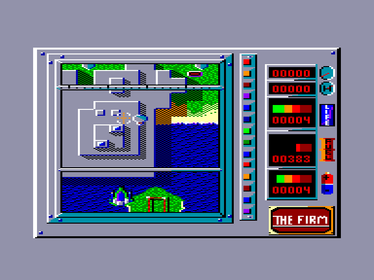 screenshot of the Amstrad CPC game Combat Zone by GameBase CPC